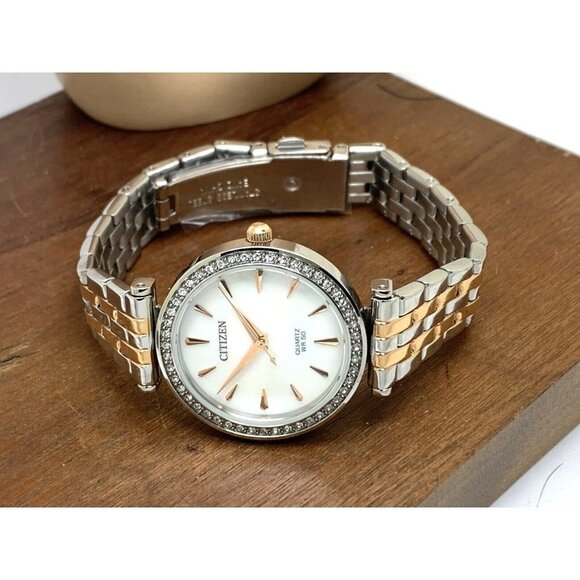 Citizen Womens Watch ER0216-67D Quartz White Mother of Pearl Dial Two Tone Steel - Picture 8 of 14